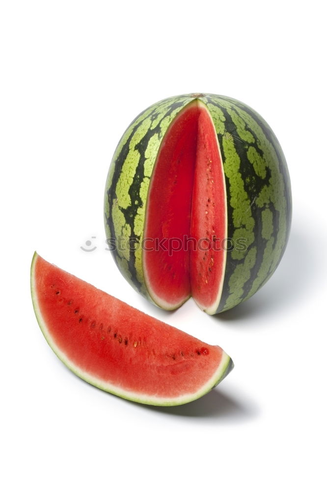 Similar – Pieces of watermelon on plain blue background