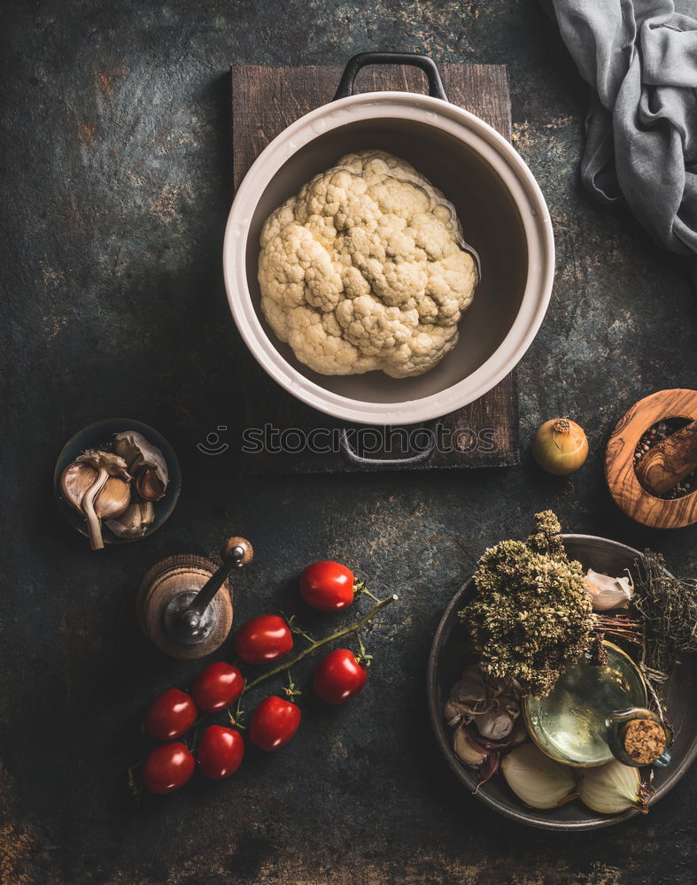 Similar – Image, Stock Photo Cooking ingredients for chestnut soup