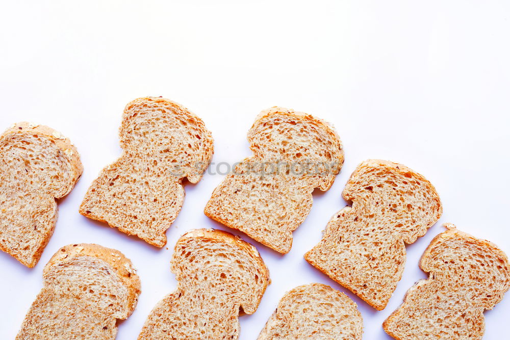 Similar – Image, Stock Photo Slice of bread on plate