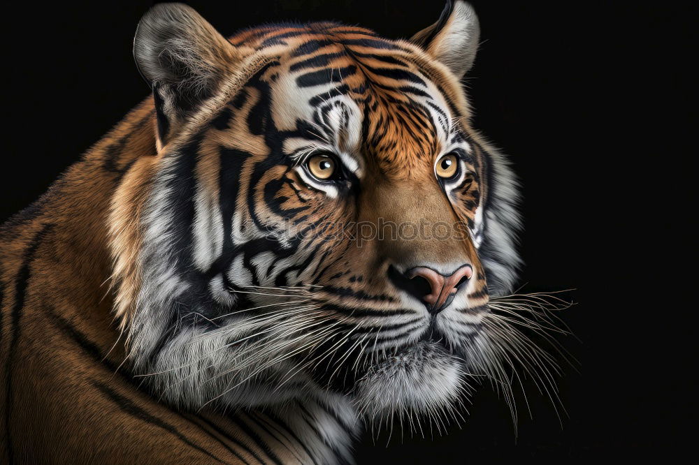 Similar – Close up portrait of Siberian tiger looking at camera