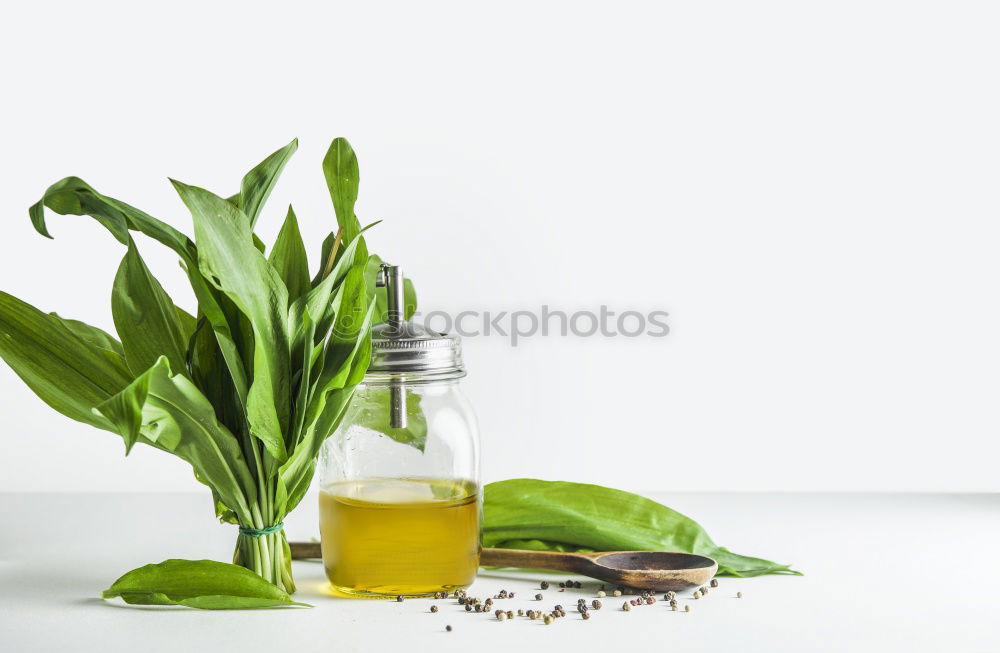 Similar – Image, Stock Photo Matcha Espresso in Glass with Matcha Broom and Match Powder