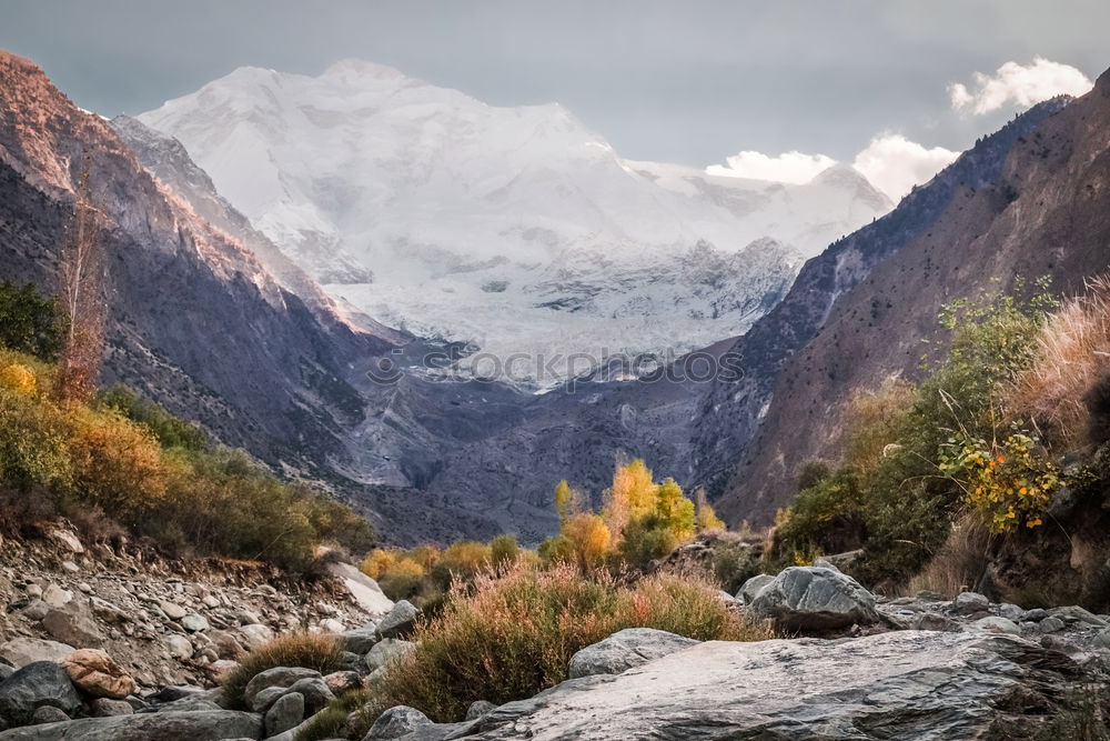 Similar – Wunderschöne Berglandschaft mit Bach bei den Alpen, Schweiz im Sommer bei blauem Himmel