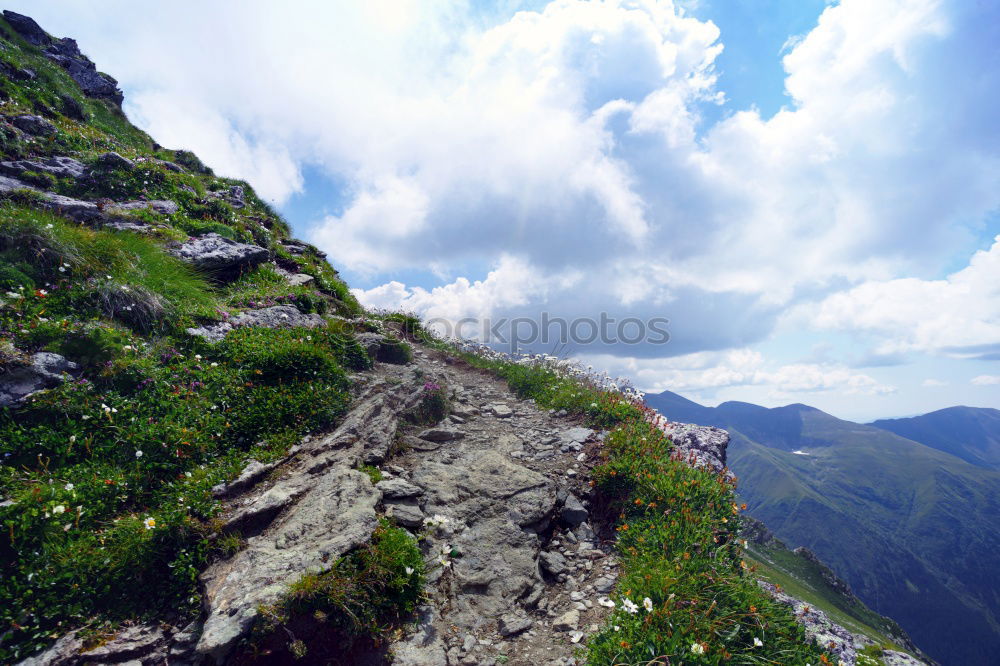 Similar – Image, Stock Photo mountain on mountain down