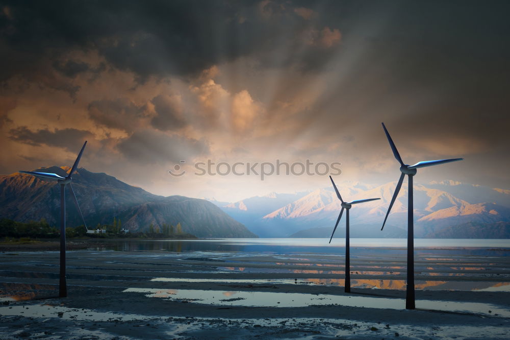 Similar – Image, Stock Photo cloud wind power Mountain