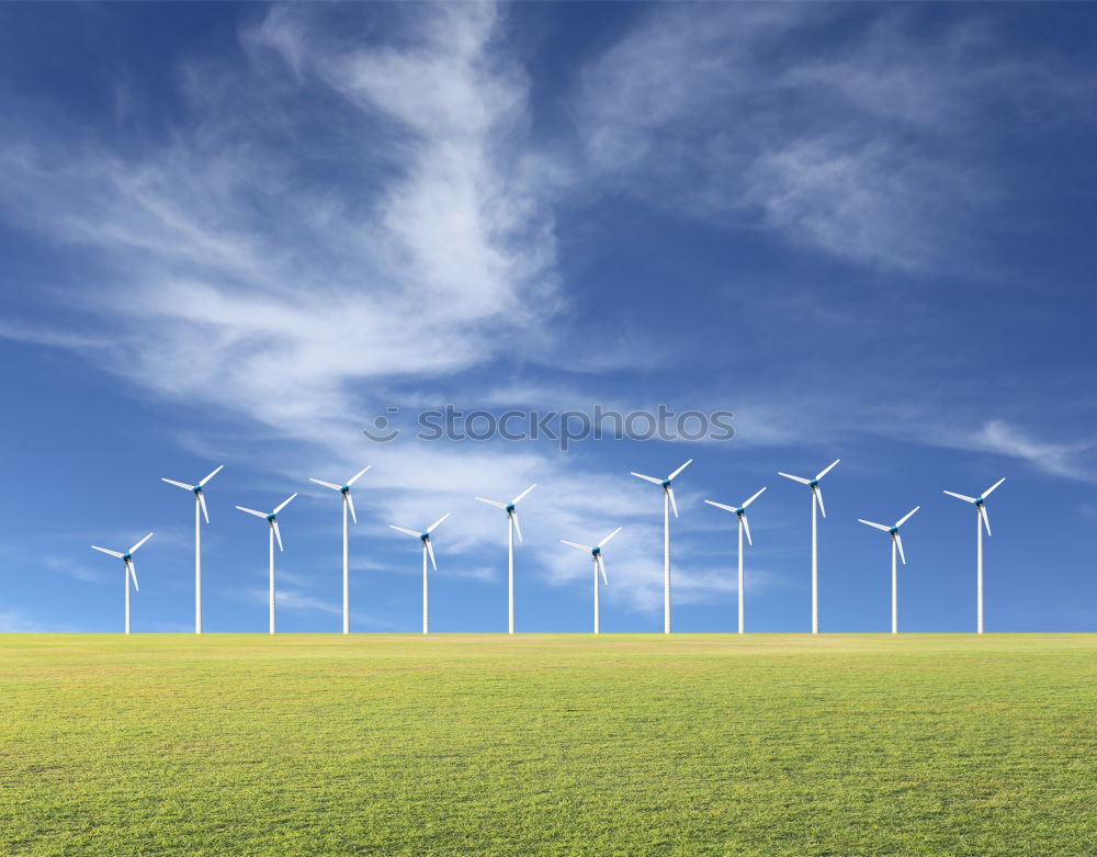 Similar – Image, Stock Photo Wind Power Deluxe