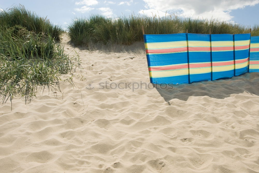 Similar – Strandkörbe auf dem Sand an der Nordsee auf der Insel Sylt. Sommerurlaub