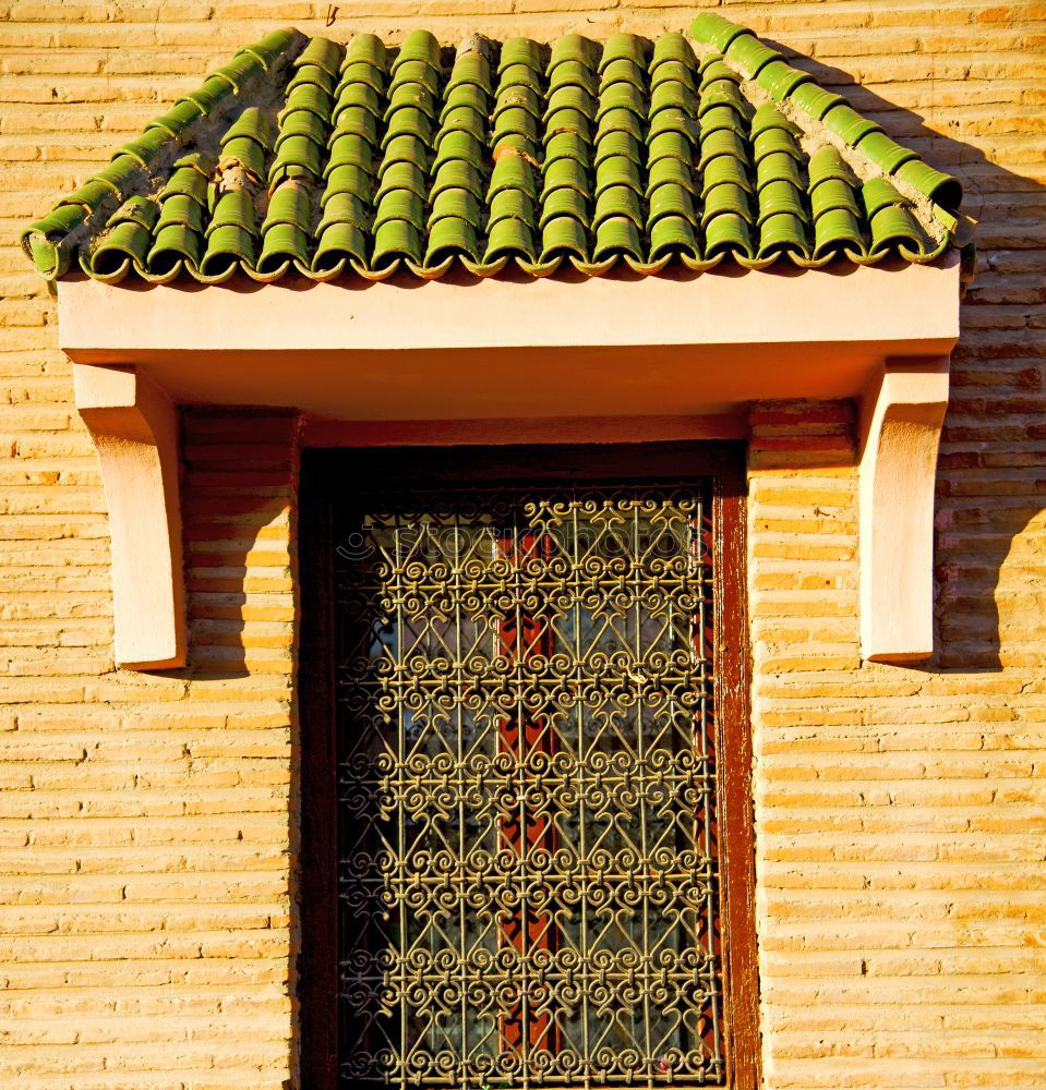 Similar – Image, Stock Photo window in morocco africa and old construction wal brick