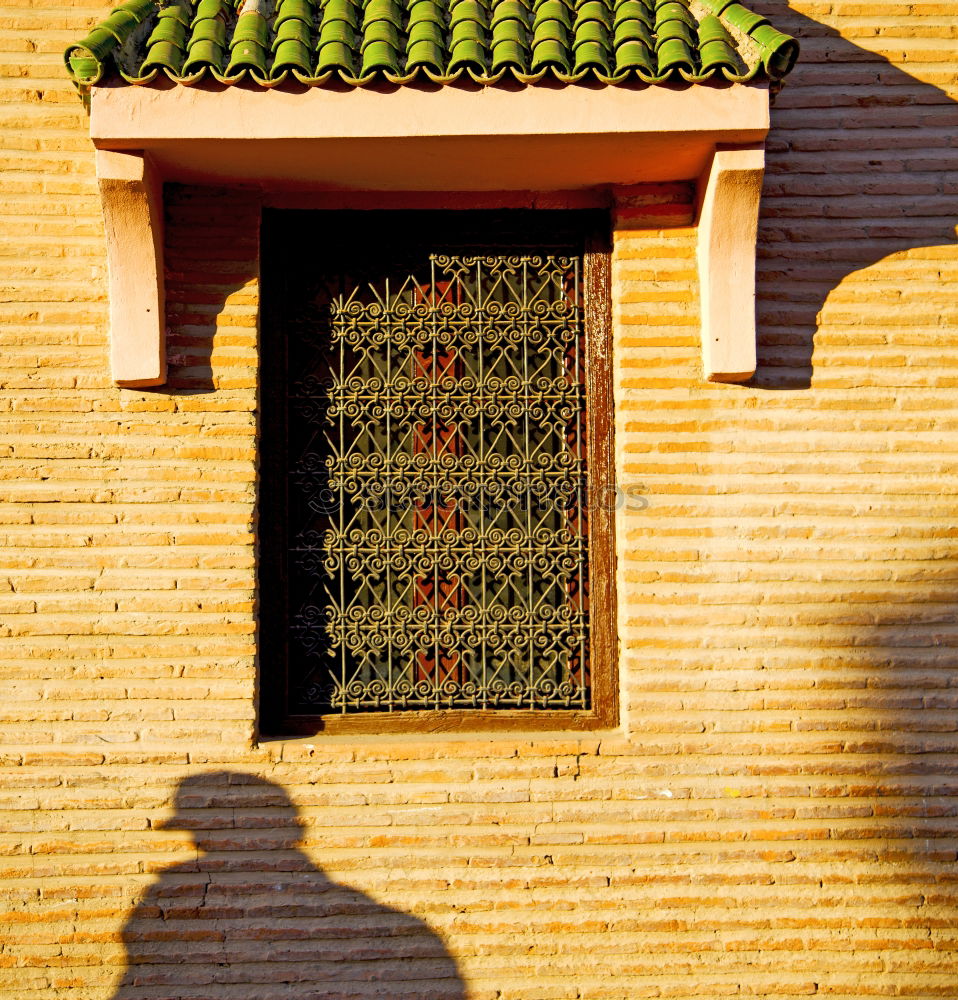 Image, Stock Photo window in morocco africa and old construction wal brick