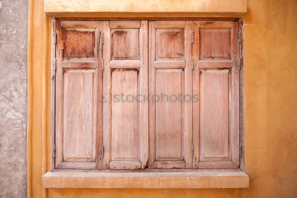 Similar – Image, Stock Photo Old rusty wooden window in the Pyrinees