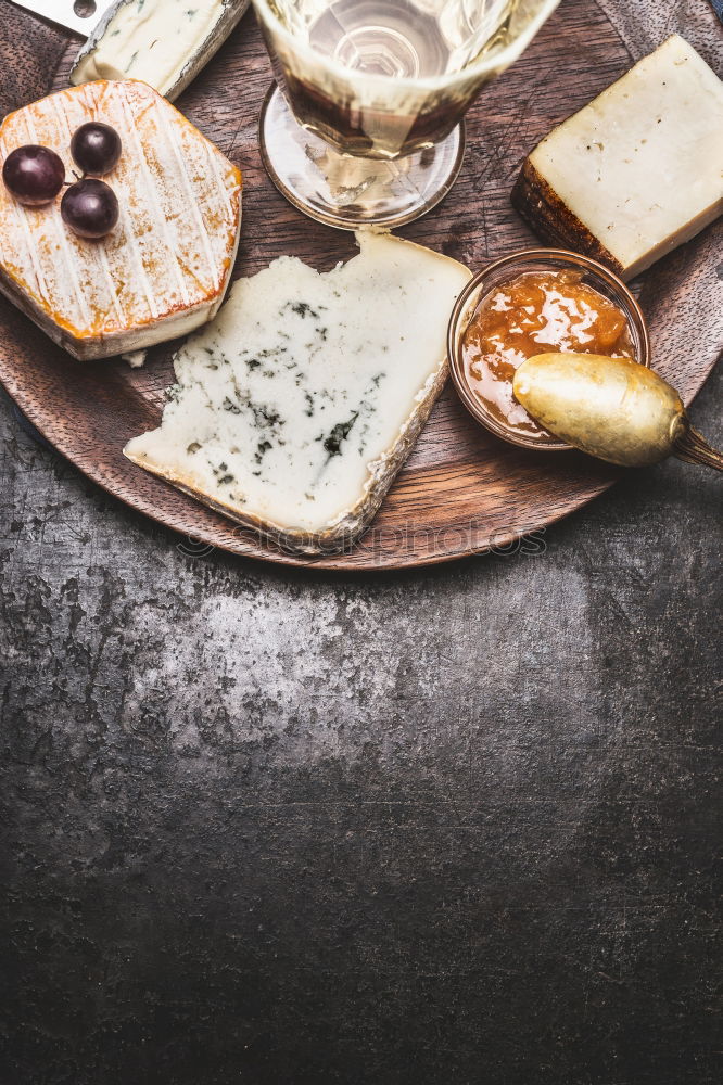 Image, Stock Photo Wine and cheese Food