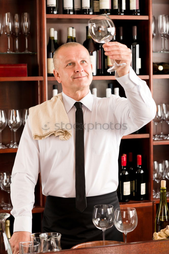 Similar – Image, Stock Photo Barman is making cocktail at night club