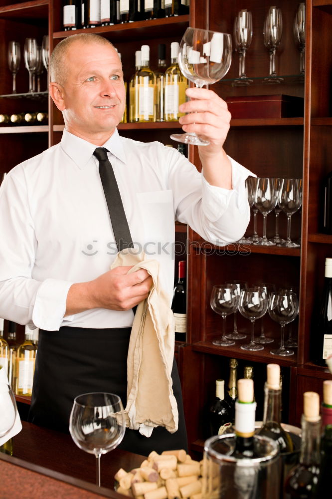 Similar – Image, Stock Photo Barman is making cocktail at night club