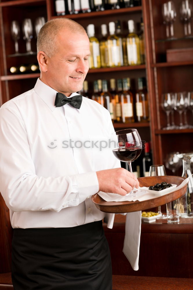 Similar – Image, Stock Photo Barman is making cocktail at night club