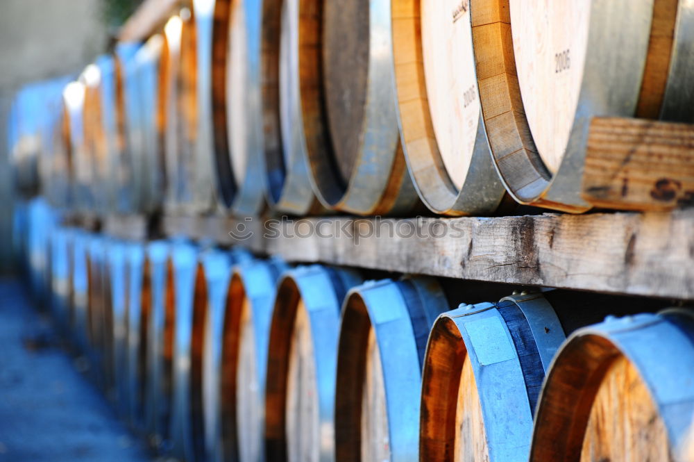 Similar – Image, Stock Photo Wooden barrels on stone surface