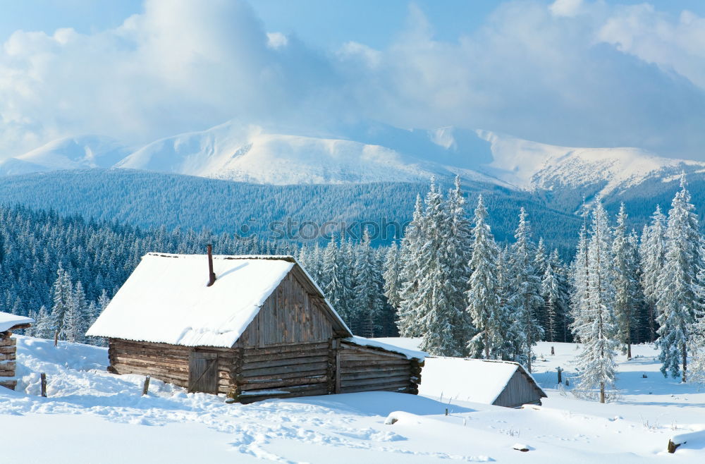 Similar – Image, Stock Photo cabin panorama Winter