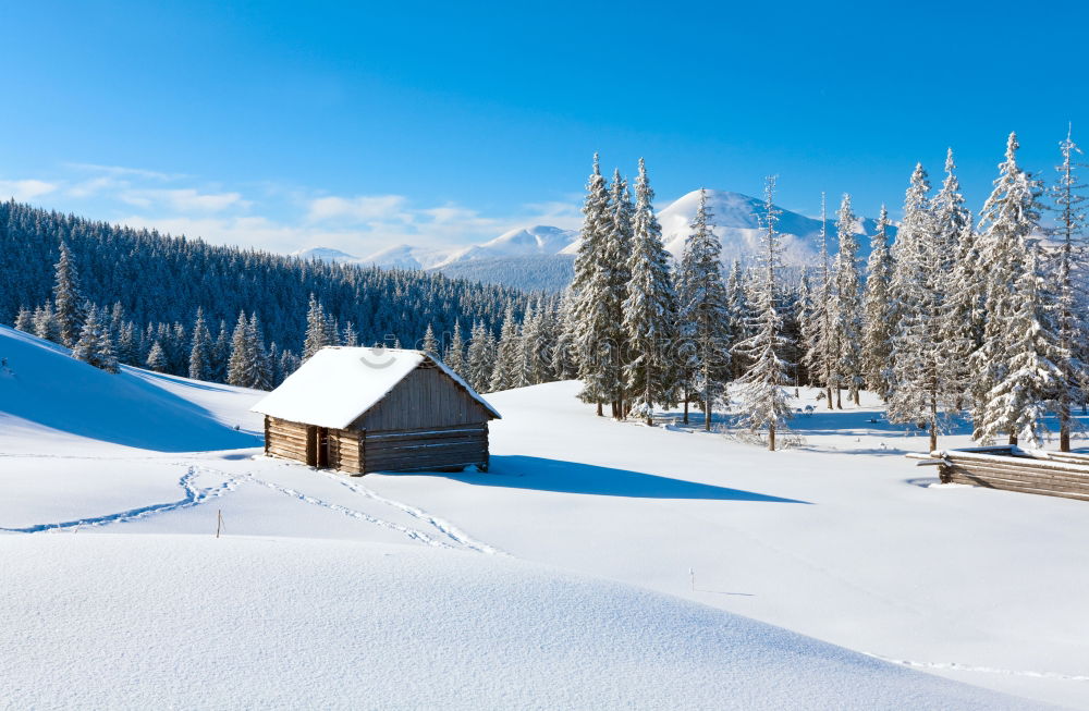 Similar – Image, Stock Photo cabin panorama Winter