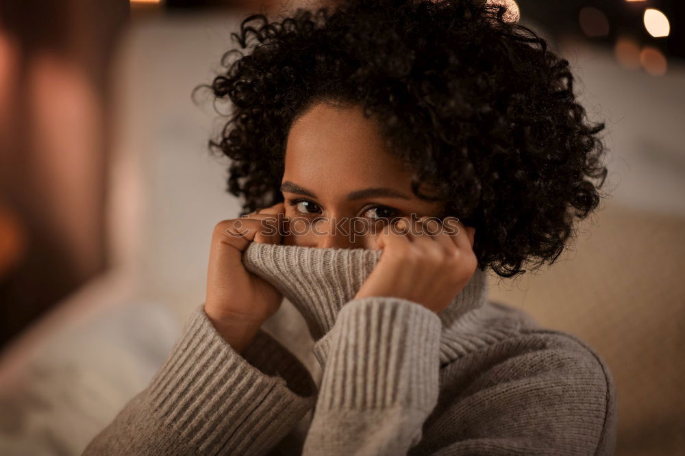 Similar – Image, Stock Photo Stylish ethnic woman on couch