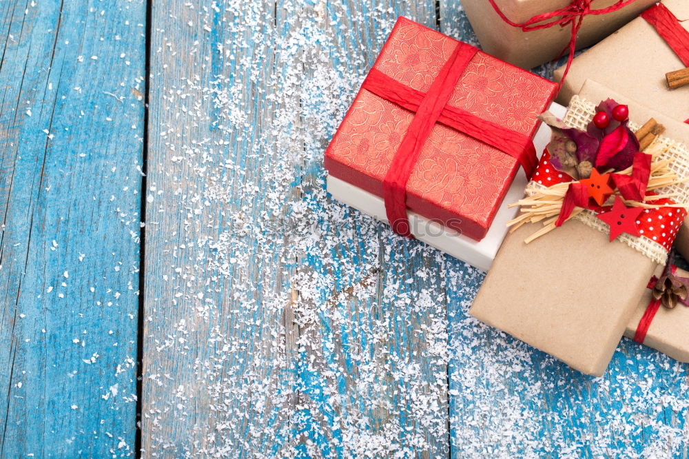 Similar – Image, Stock Photo Red wrapped gift boxes