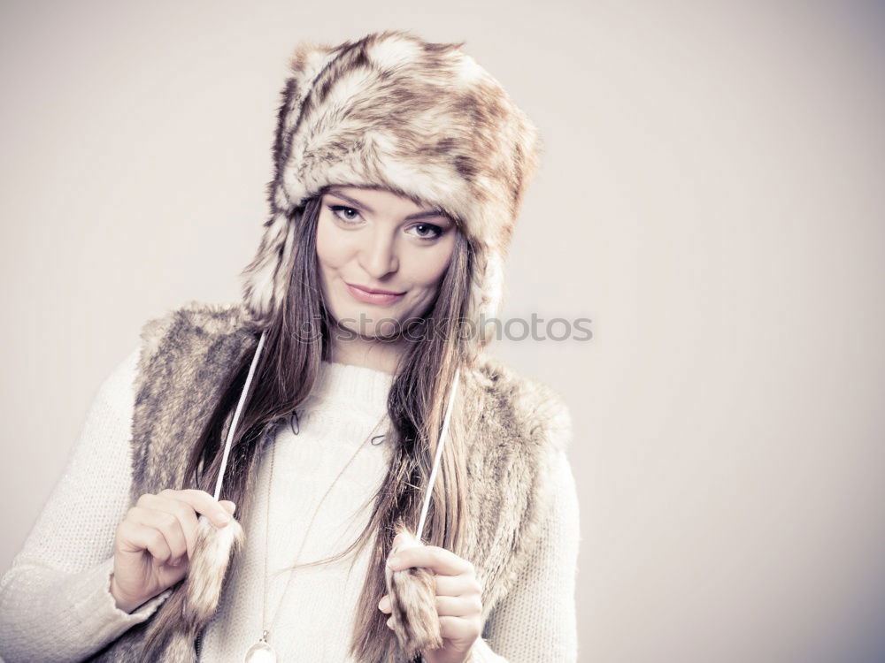 Similar – Foto Bild junge Frau in Winterjacke