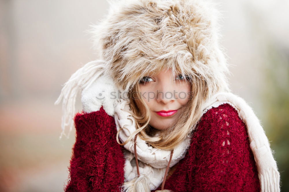 Image, Stock Photo young beautiful woman relaxing at home