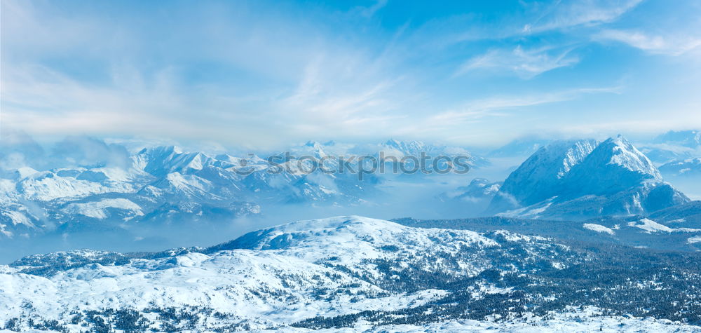 Similar – Image, Stock Photo Sunset in mountains