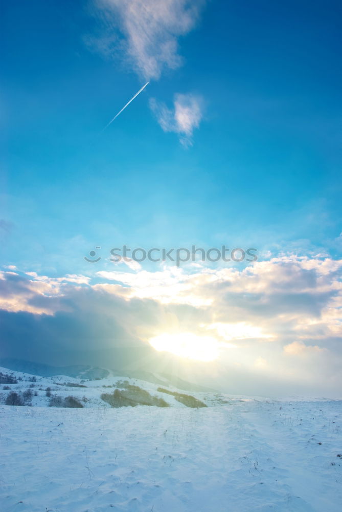 winterlich schön Ferne