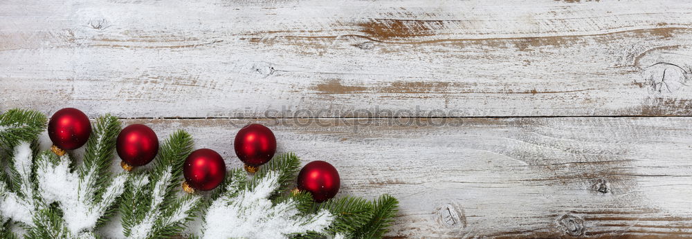 Similar – Image, Stock Photo Christmas garland of spruce branches, felt snowflakes