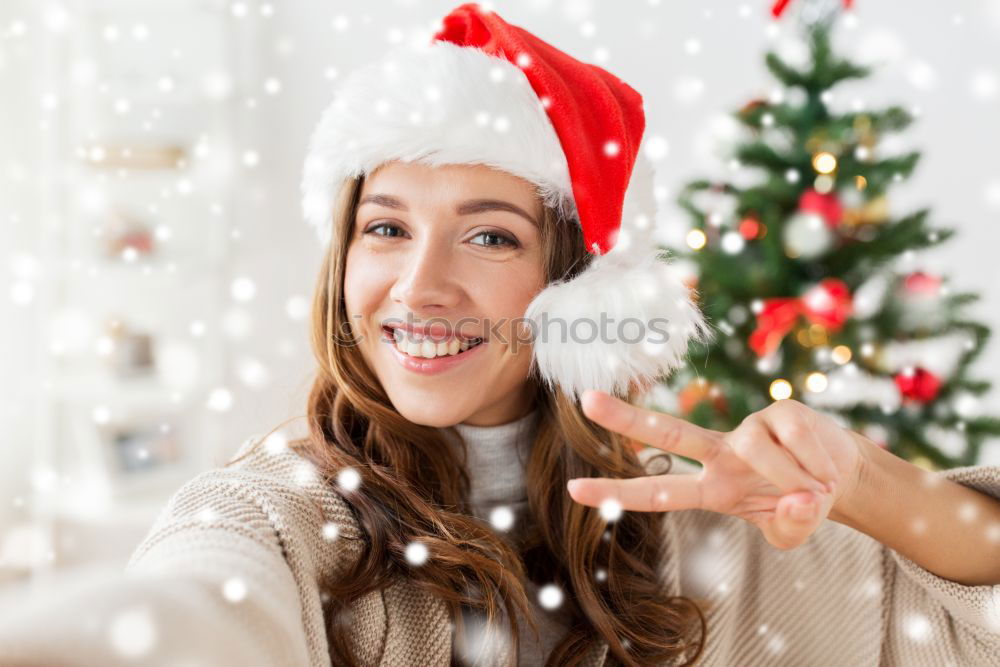 Similar – Image, Stock Photo little girl holding small gift and smile