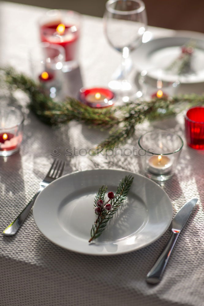 Similar – Natural ornaments for Christmas dinner