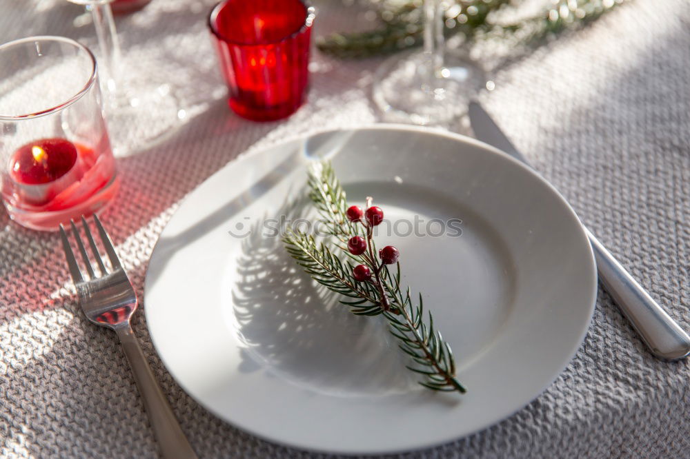 Similar – Natural ornaments for Christmas dinner