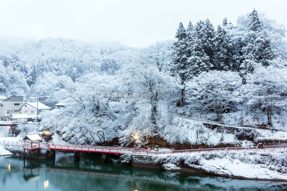 Similar – Image, Stock Photo Wuppertal-Beyenburg in the snow, Germany.