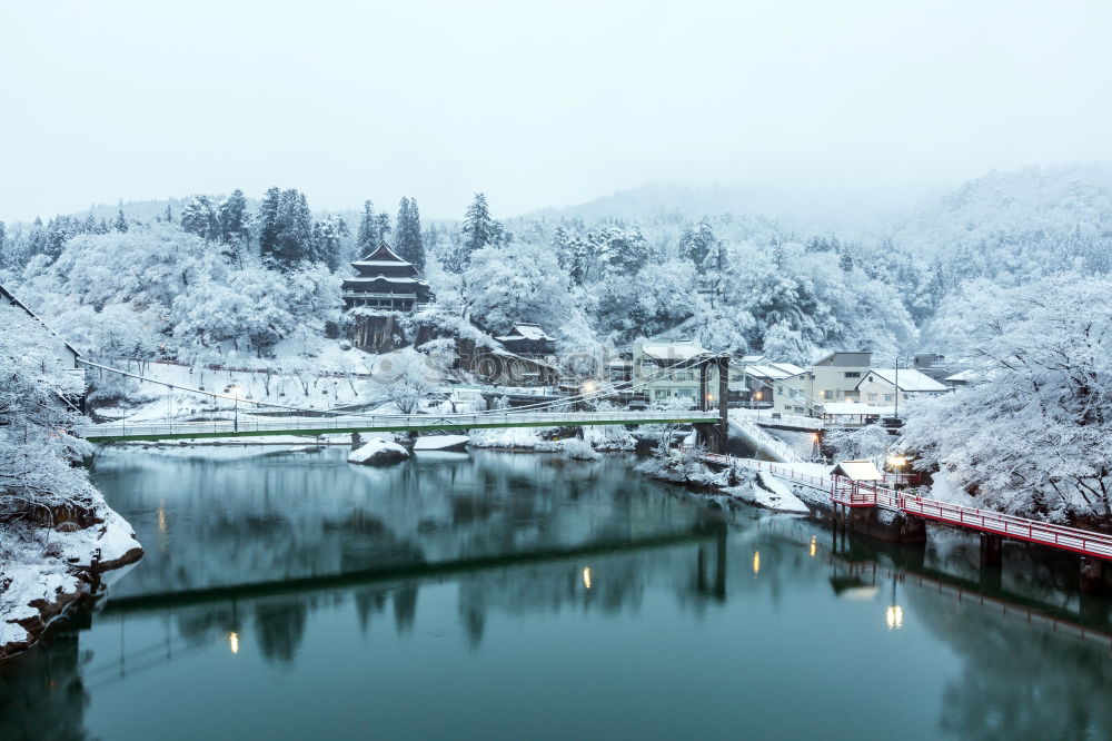 Similar – Image, Stock Photo Wuppertal-Beyenburg in the snow, Germany.