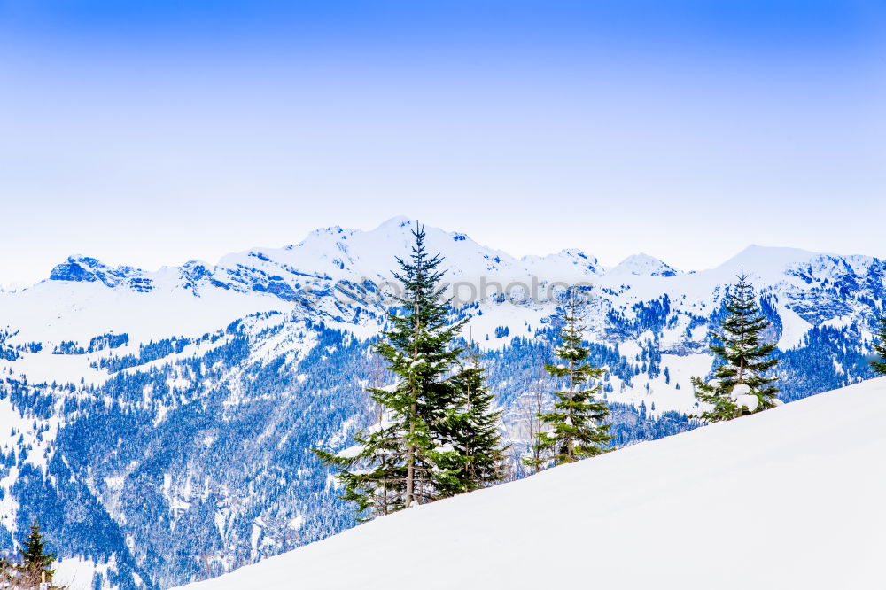 Similar – View from the Unterberg to the foothills of the Alps