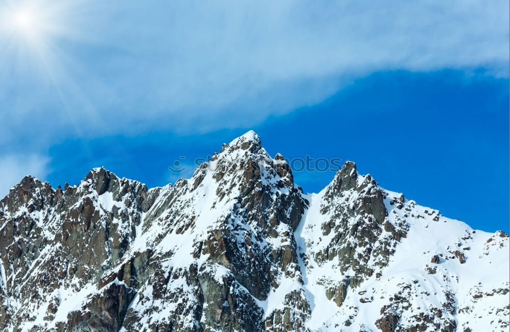 Similar – Image, Stock Photo summit Peak Stone Lake