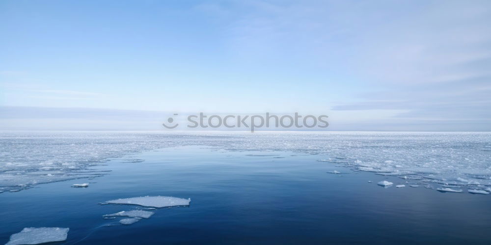 Similar – Beak of ship sailing in ice