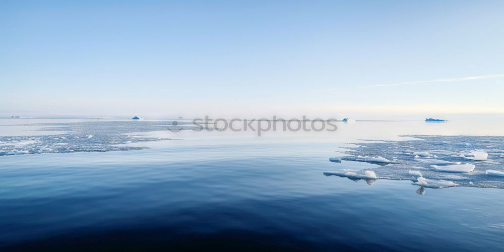 Beak of ship sailing in ice