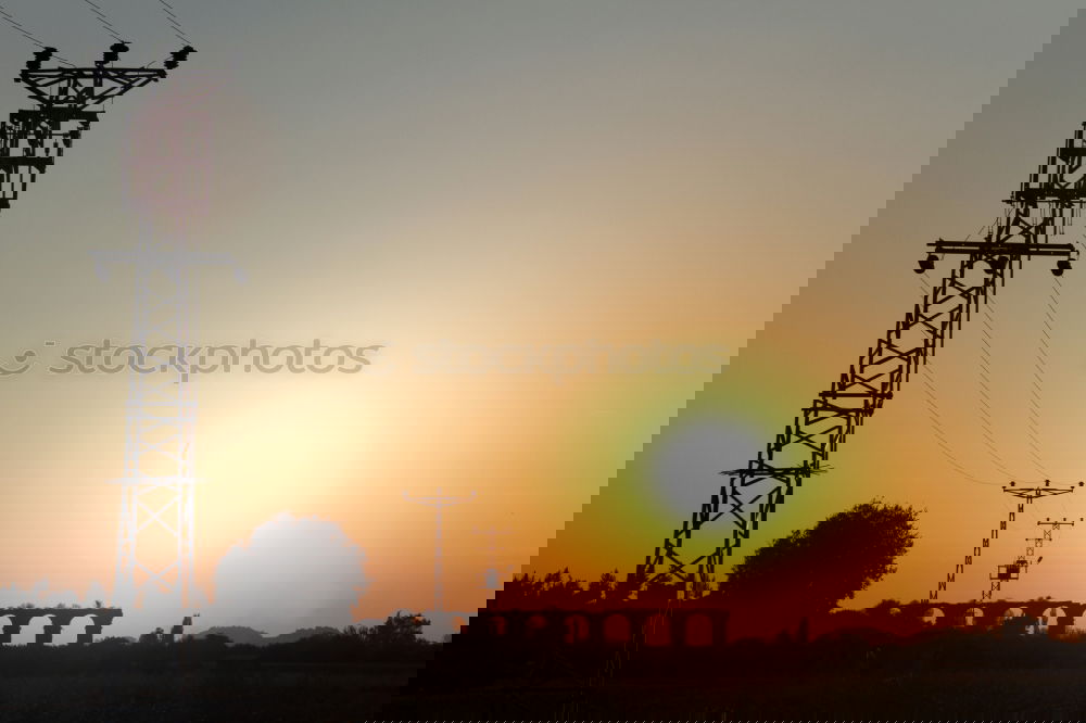 Image, Stock Photo funky Transmitting station
