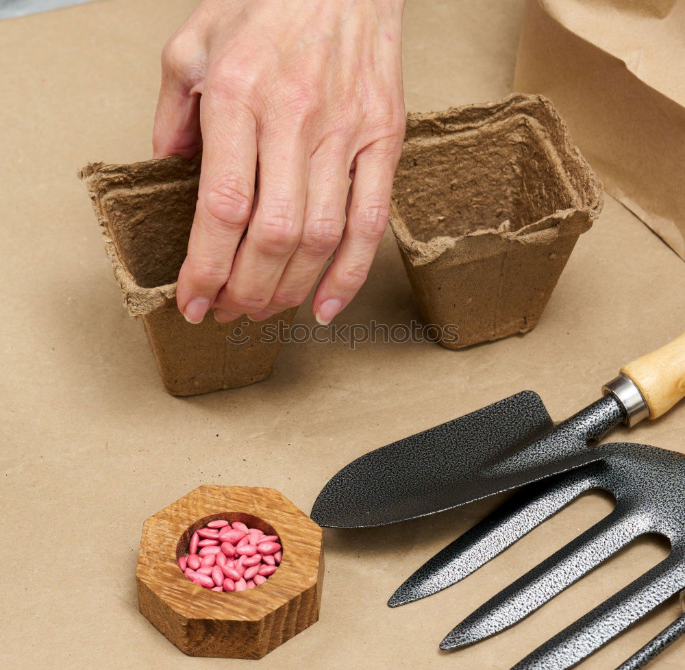 Similar – Image, Stock Photo Potatoes in panic fear