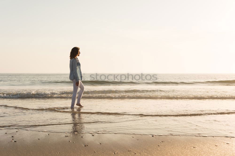 Similar – Foto Bild Strandläufer Mensch