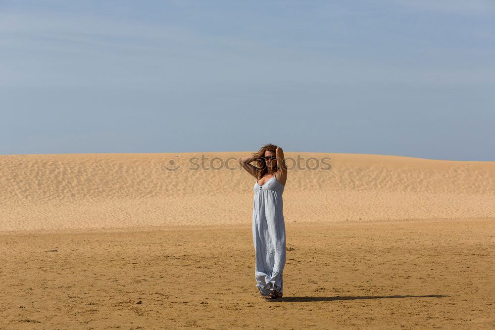 Similar – Image, Stock Photo Lady on the beach