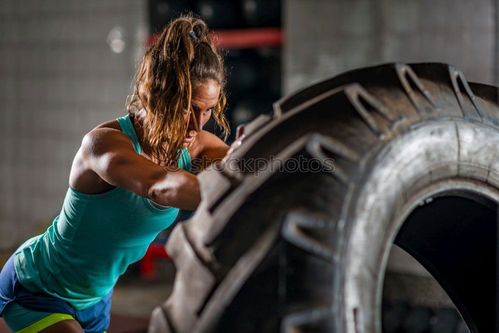 Similar – People working out in gym