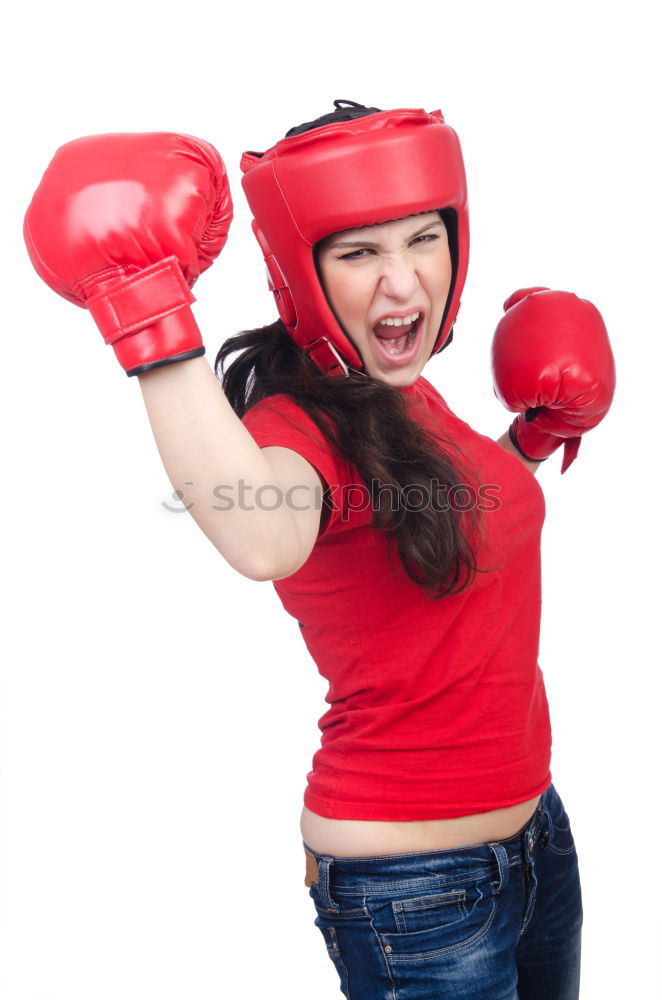 Similar – Image, Stock Photo Boxing Girl! Athletic