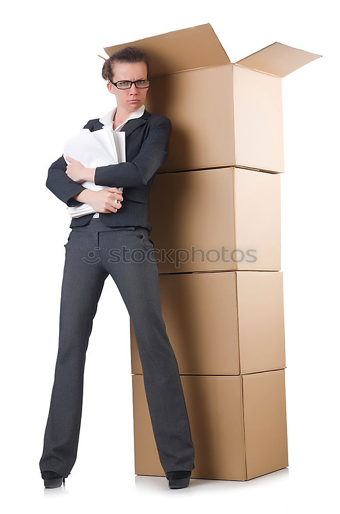 Similar – Girl in a moving box