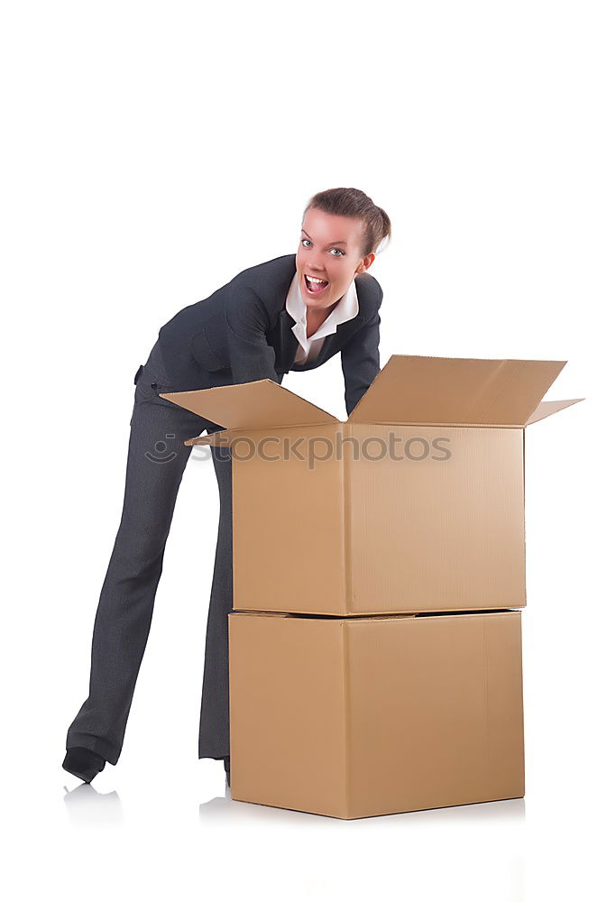 Similar – Girl in a moving box