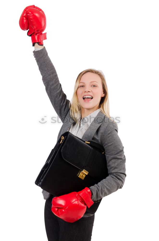 Similar – Image, Stock Photo Boxing Girl! Athletic