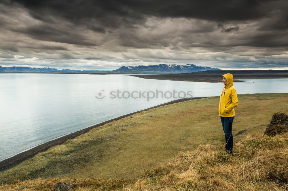 Image, Stock Photo Midnight sun and wanderlust