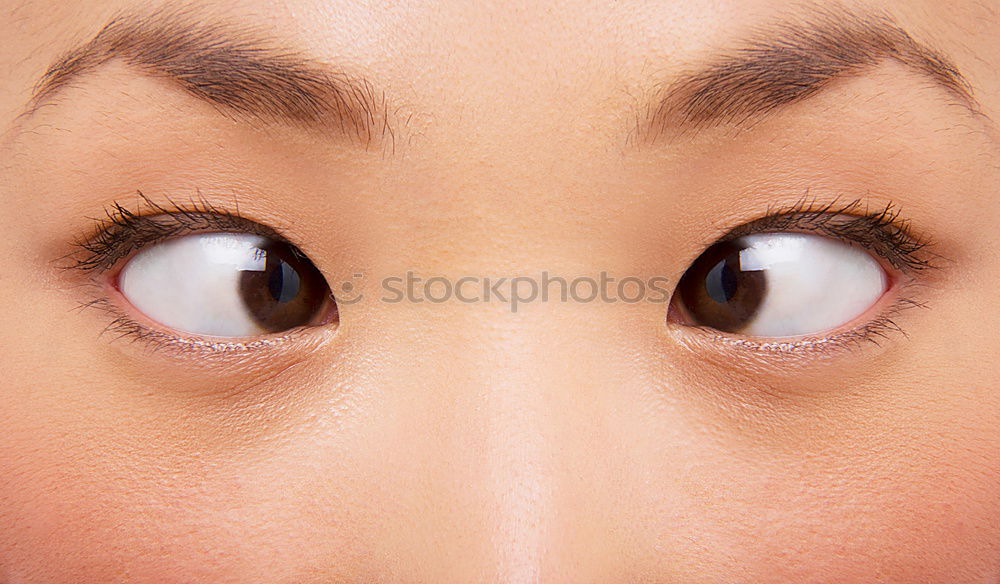 Similar – Image, Stock Photo abyss. Face Senses Calm