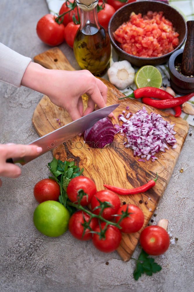 Similar – minced meat in an old mincer with herbs and spices