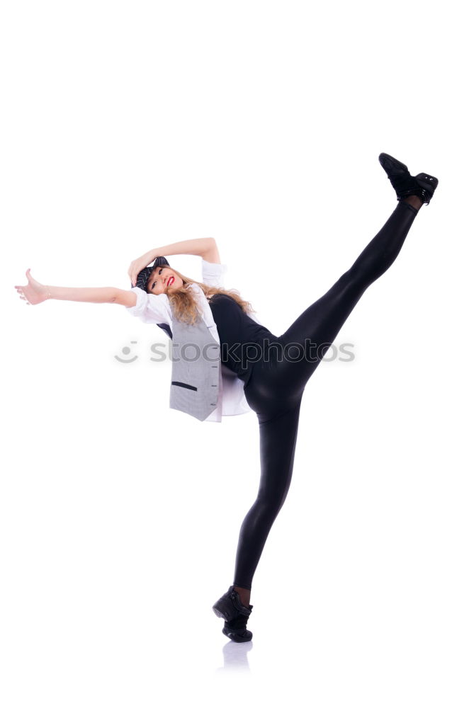 Similar – Female Hip Hop Dancer in Tiptoe Position