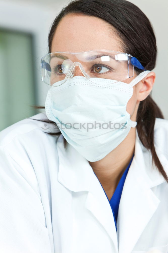 Similar – Image, Stock Photo Female doctor with face mask